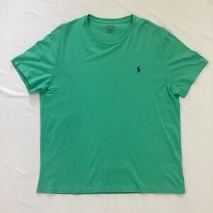 Polo Ralph Lauren Classic Crewneck T-Shirt Bright Green Horse Logo Size L